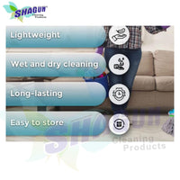 SHAGUN Twist Microfiber Mop with Adjustable Steel Rod – Heavy-Duty Self-Wringing Floor Cleaning Mop