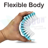 SHAGUN Flexible Cloth Washing Brush Soft & Hard Bristles for Deep Cleaning Ergonomic Grip & Bendable Body for Effective Scrubbing (2)
