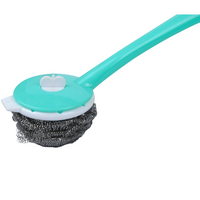 Shagun Dishwashing Handle Brush with Soap Dispenser – Heavy Duty Kitchen Cleaning Brush