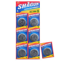 SHAGUN Jumbo 30 Stainless Steel Scrubber Pack of 6 | 20g Heavy Duty Utensil Cleaner