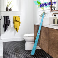 SHAGUN Premium Plastic Stick Broom | Heavy-Duty Fiber Bristles | Washable, Non-Shedding & Long-Lasting | Ideal for Wet & Dry Cleaning | Indoor & Outdoor Use