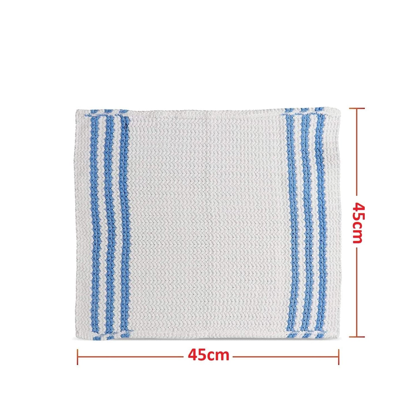 SHAGUN Microfiber Mop Cloth with Stripes, Super Absorbent, Quick Drying, Machine Washable (4)