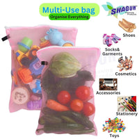 SHAGUN Multipurpose Fridge Nylon Scrubber with Storage Bag – Durable & Effective Cleaning Pads