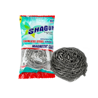 Shagun Stainless Steel Scrubber – Magnetic Grade | Hanging Strip Pack (20 Pieces)
