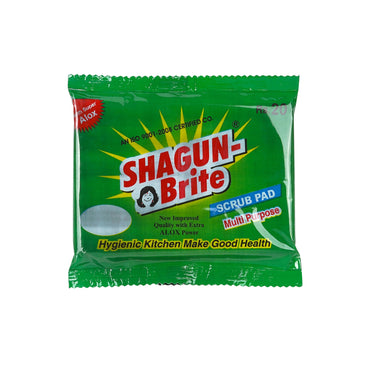 Shagun-Brite Heavy Duty Scrub Pad | Pack of 12 | 4x6 inch | Nylon Polyester Alox | Kitchen Cleaning Scrubber for Utensils