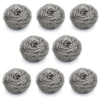 SHAGUN Stainless Steel Scrubber Heavy Duty Metal Scouring Pad for Tough Grease Removal, Rust-Free & Durable Cleaning for Kitchen, Utensils, Pots, Pans & Bathroom Per 10g (12)