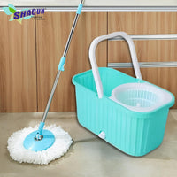 SHAGUN 360° Plastic Spin Mop Home & Kitchen Cleaning (Blue)