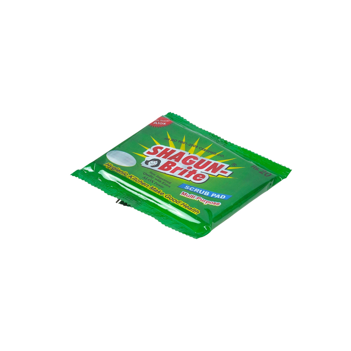 Shagun-Brite Heavy Duty Scrub Pad | Pack of 12 | 4x6 inch | Nylon Polyester Alox | Kitchen Cleaning Scrubber for Utensils