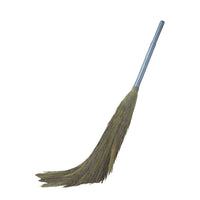 SHAGUN Heavy-Duty Grass Broom with Sturdy Handle – Long-Lasting Natural Bristles for Efficient Cleaning