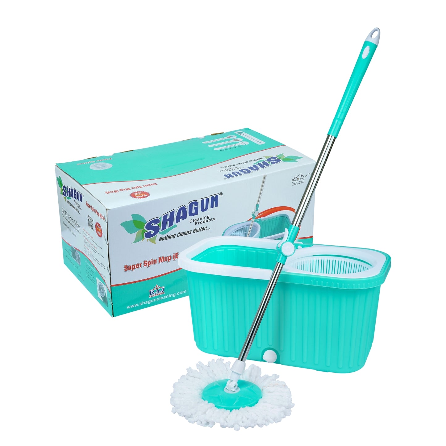 SHAGUN 360° Plastic Spin Mop Home & Kitchen Cleaning (Blue)